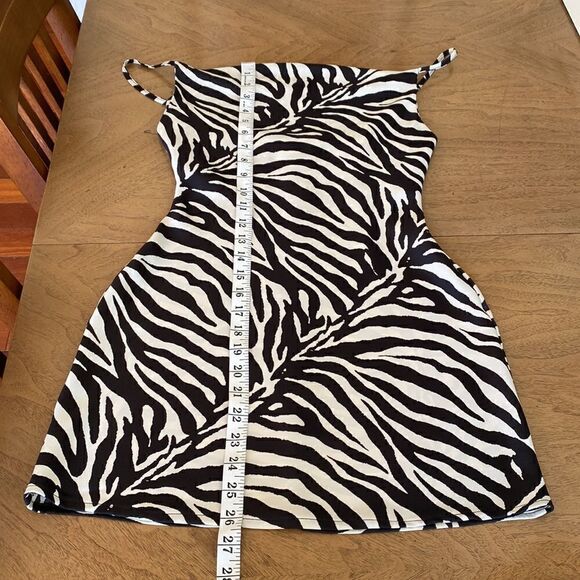 Urban Outfitters Mallory Zebra Mini Slip Dress Size XS - Picture 11 of 12